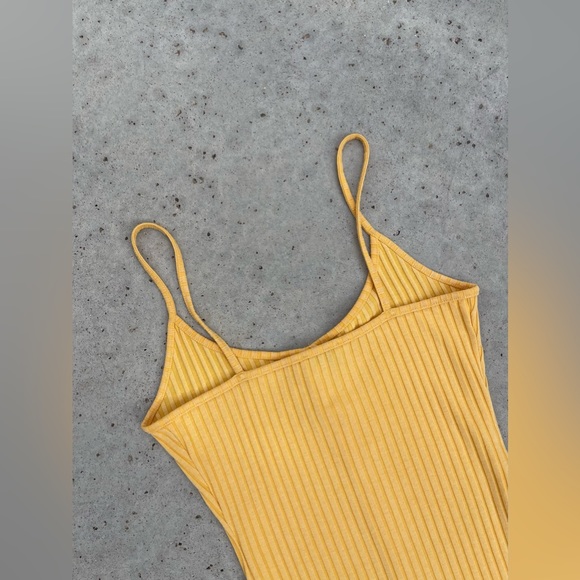 ZARA | button front yellow midi dress size small - Picture 5 of 5